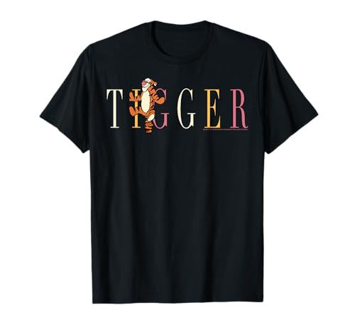 T-shirt Disney Winnie coton homme femme vêtement Tigrou text imprimé