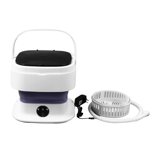 El Mejor Listado de mini lavadora de ropa - los más vendidos. 48 ViaGasaFamido Mini Lavadora Portátil, 10L, 3 Modos, Púrpura, Alta Eficiencia Energética, Encimera, Lavadora Portátil, Pequeños Espacios, Viajes, Ropa Delicada