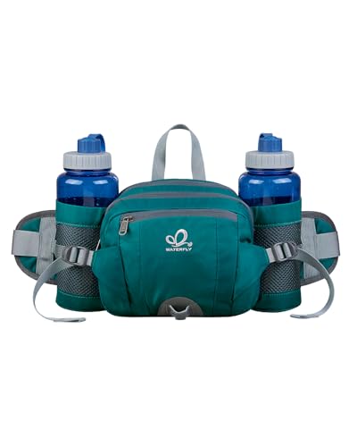 Waterfly Marsupio Trekking Impermeabile con Portabottiglia per Escursionismo, Corsa, Campeggio,...