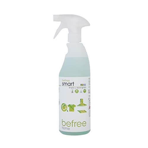Befree Smart: Quitagrasas biodegradable ecologico. Detergente multiusos desengrasante en spray 750 ml. Quitagrasas formulado con agentes biológicos enzimáticos; ecofriendly. Ecoetiqueta / Ecolabel