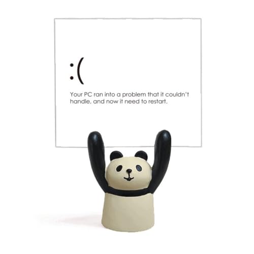 Panda stand mémo Art Déco pour programmeur PC et organisation de bureau moderne