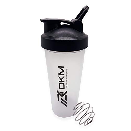 Shaker Bottle with Shaker Balls Leak Proof Drink Shaker Bottle Ideal for Workout Supplements,Protein powder, BPA Free, Nutrition, Portable Fitness Bottle for Fitness Enthusiasts Athletesï¼ˆ600ml,20-OZ.)