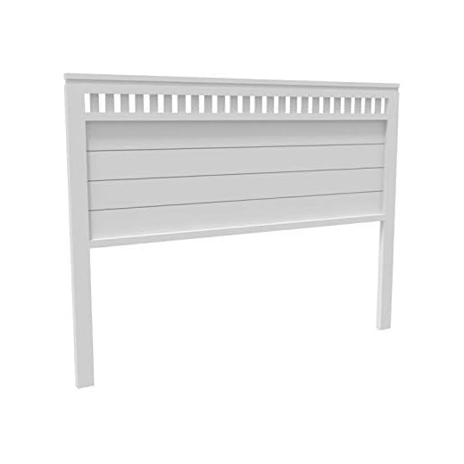 PEJECAR cabecero Modelo Bora para Cama de 135 Fabricado en Madera Maciza de Pino insigni Acabado en Blanco Satinado
