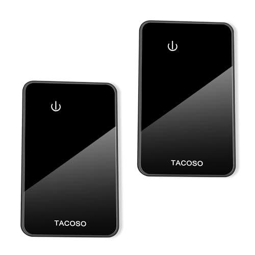 Apple MFi Certified Wallet-Tracker-Card-2 Pack, TACOSO Ultra Slim Blutooth Tracker Card for Wallet-Finder-Tracker Tag Work with Apple Find My (iOS Only) IPX6 Waterproof, 3-Year Battery Life - Black