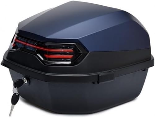 Xiraivke バイクバッグ バイク用トランクバッグ 40cm x 40cm x 28cm, 約44L 自転車, オートバイ 硬質プラスチック ロッククリップロック 鍵付き防水防塵防振 多くの車種に取り付け可能