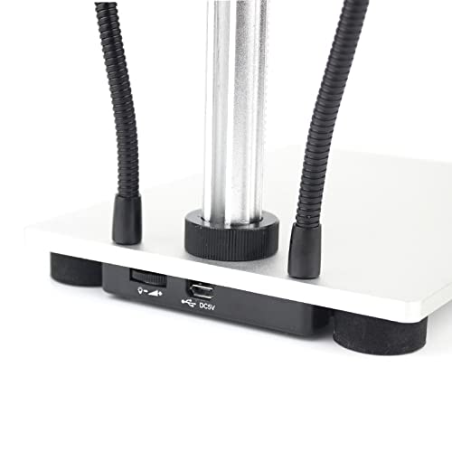Support microscope numérique USB en alliage d'aluminium avec LED