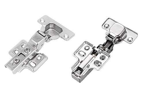 Kingsman Soft Close Concealed (35 mm) 110-Degree Clip-On Frameless Cabinet Hinge (12 Piece, Half Overlay Soft Close)