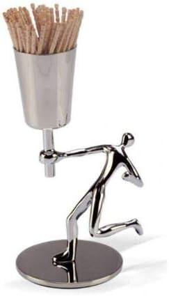 Mukul Goyal Chrome Figure Bazaar Toothpick Holder
