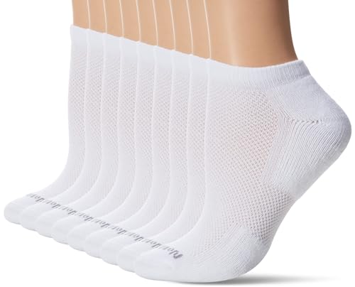 Image of no nonsense Women's Cushioned Mesh Quarter Top Ankle Socks - Premium Comfort for Women