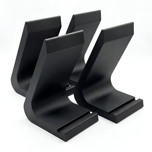 BERGKONTOR 4er Set Schallplattenständer Modernes Vinyl Display & LP Aufsteller für 7 10 & 12 Platten Eleganter Plattenständer zur Schallplattenaufbewahrung & Deko