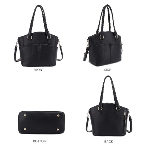 Bolso Tote con cierre y candado para mujer miniatura 6