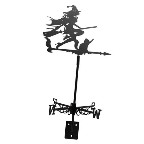 Girouette sorcière Kisangel pour toit et décoration extérieure d'Halloween - 2