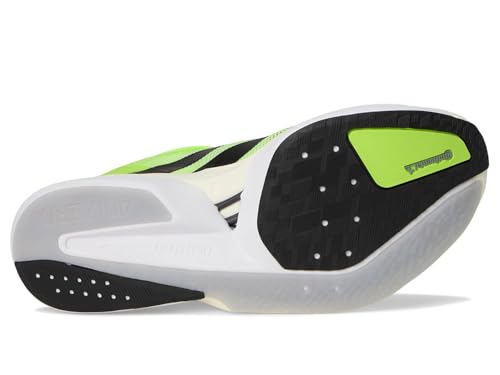 Adidas Men's Adizero Boston 13 Running Shoes Sneaker, Lucid Lemon/Black/Halo Silver, 143