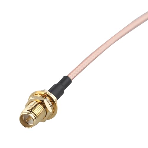 Futheda 2pcs RP-SMA Male to RP-SMA Female Bulkhead Mount WiFi Aerial Antenna Extension Cable RG316 Coaxial Cable 15cm/6 inch for Wireless PCI Express PCIE Network Card WiFi Router USB Adapter - Image 2