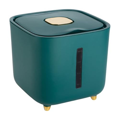 Dispensador De Arroz – Dispensadora De Arroz, Contenedor Hermético De Almacenamiento De Alimentos De 10 Kg Con Tapa, Dispensadores De Cereales Y Granos Para El Hogar, Cocina, Despensa | Contenedo