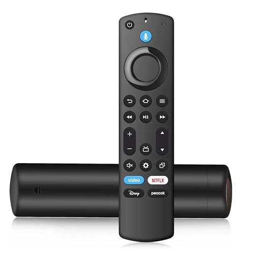 Image of Replacement Firestick Remote for All Fire Series TVs Stick (2nd /3rd Gen), Universal TV Remote Compatible with Stick 4K Max /Omni /QLED Series & TVs Cube with Voice Control