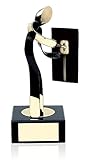 RegalosDeBodaOnline Regalo Electricista Jubilación Figura Personalizada de 17cm de Altura con peana de mármol