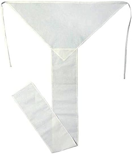 2 pc Indian Traditional Underwear Langot Lankot Loincloth Supporter Cotton White Color, White, 22