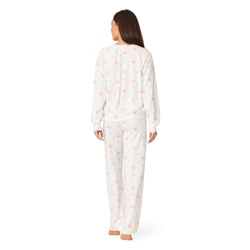 Image of PJ Salvage Women's [Amazon Exclusive] Cloud Jersey Open-bottom Pajama 2-piece Pj Set