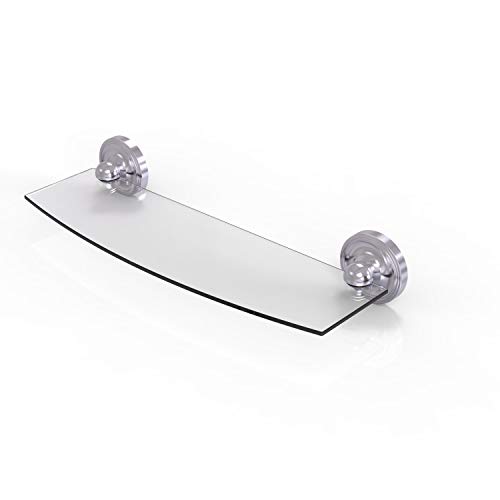 Free Shipping Offer Allied Brass PR-33/18 Prestige Regal Collection 18 Inch Glass Shelf, Satin Chrome