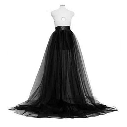 Springcmy Women Tulle Tutu Long Skirts Wedding Party Cocktail Prom Bandage Mesh Maxi Dress Overskirt Overlay Long Bridal2
