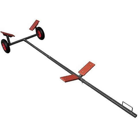 vidaXL Adjustable Boat Trailer - Can Hold Up to 15.1' Boats or 352.74 lb, Easy to Assemble, Durable Metal Construction Cover