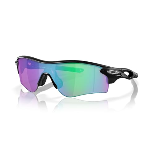 Oakley Radar Lock Path Asian Fit OO9206 Low Bridge 920636 38MM Matte Black/Prizm Golf Rectangular Sunglasses for Men+Microfiber Pouch