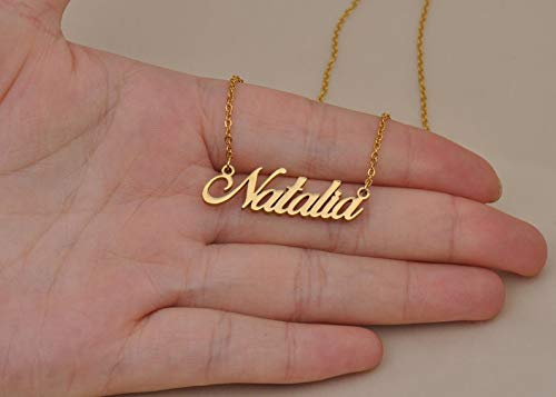 Name on Demand Polished Gold Plated 