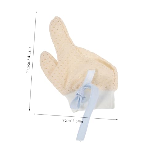 BESPORTBLE Baby Finger Sucking Stop Gloves for Infants 1 Pair Breathable Newborn Mittens Thumb Guard to Prevent Sucking Comfortable Cotton Gloves for 0-12 Months Babies2