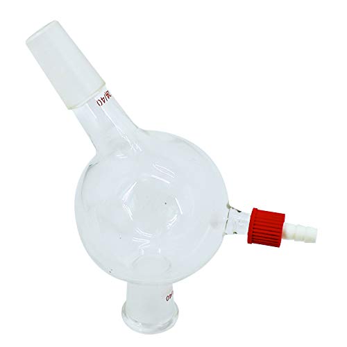 HFS(R) Single Cow Distributor Adapter, Cow Type Borosilicate Glass Distillation Receiver, with 24/40 Joints and 3/8