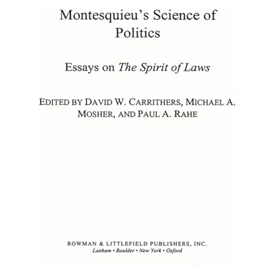 Montesquieu's Science of Politics