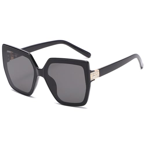 Lunettes de soleil carrées anti-UV protection UV400 pour grands yeux sensibles au soleil