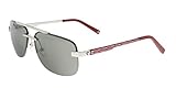 Mont Blanc Men's Designer Sunglasses, Shiny Palladium/Smoke Mirror Lenses, 62-13-140
