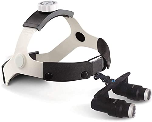 KHYTEBV Lupa con Banda para la Cabeza, Lupa Digital de Mano, Lupa Binocular quirúrgica Dental con Banda para la Cabeza, Lupa médica aprobada 4X, 5X