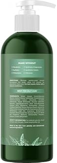 Clarifying Shampoo for Oily Hair and Scalp - Degrease Deep Cleansing Shampoo Build Up Remover with Rosemary Oil for Greasy Hair & Scalp - Vegan Color Safe Sulfate Paraben & Cruelty Free (16 Fl Oz)