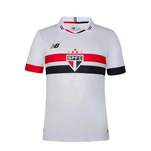 Camisa Masc. Nb Home Spfc 2024 Jogador, Confecção Masculino, Branco/Vermelho/Preto, M