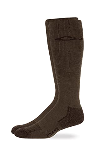 Drake Mens Lightweight Ultra Dri Over The Calf Boot Socks 3 Pair (Black/Brown/Olive, Large) #TOP2
