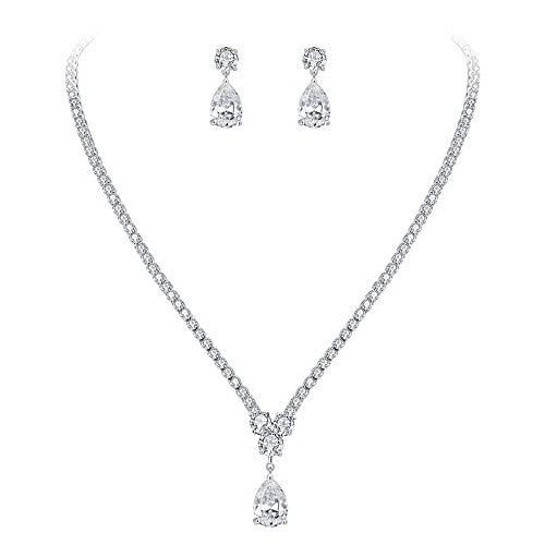 EVER FAITH Parure Gioielli Donna Cristallo