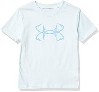 Under Armour Boys' Big UA Fish Hook Logo SS, rift Blue, YLG