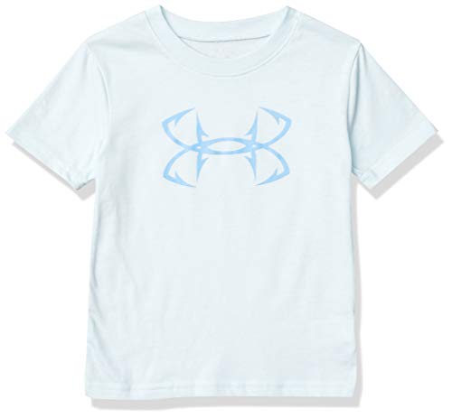 Under Armour Boys' Big UA Fish Hook Logo SS, rift Blue, YLG