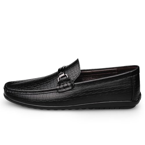 Men's Driving Moccasins Dress Shoes Genuine Leather Casual Slip On Breathable Penny Loafers for Men2