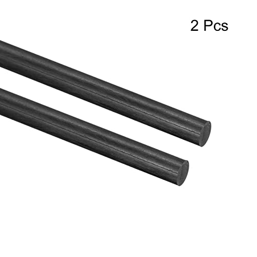 sourcing map Paket von 2 Kohlefaser Stab für RC Flugzeug DIY Rohr Quadcopter Arm 8mmx100mm
