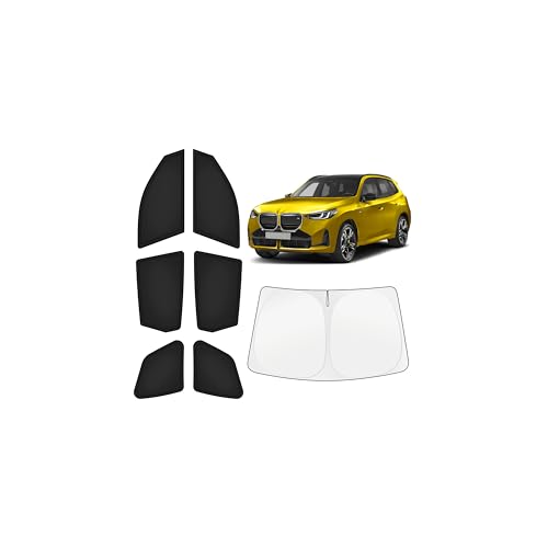 Image of KUST Car Window Shades for BMW X3 2025-2026 Windshield Sun Shade Side Window Cover UV Block Privacy Protection X3 Accessories for Camping Blackout Rear Back Full Set 7PCS