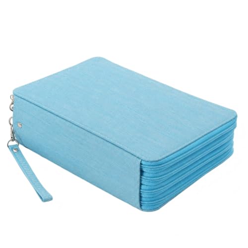 Image of 216 Slots Colored Pencil Case Organizer, 4 Layer Bag