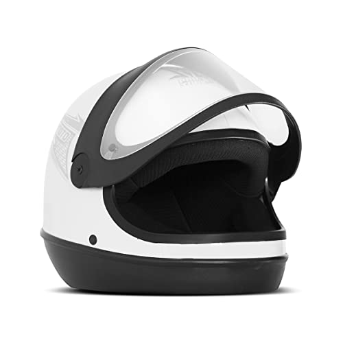 Capacete Automático Sport Moto SM Solid 58 Branco