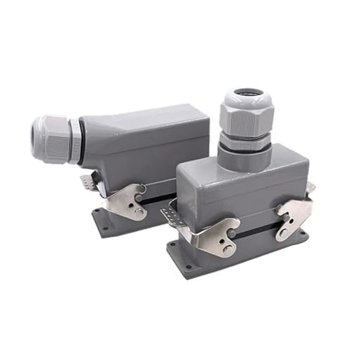 Heavy Duty Connectors HDC-HSB-006-1/2/3/4 F/M 6pin 35A Screw Connection Industrial Rectangular Aviation Connector Plug(Hdc-hsb-006-4)