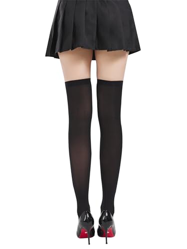 Image of SOUTHRO Thigh High Stockings & Fishnet Tights with Bow, Cute Kawaii Socks | Soft Nylon, Velvet & Satin Bow Styles; Thigh High, Knee High or Footed Tights; for Coquette, Halloween, Cosplay & Date