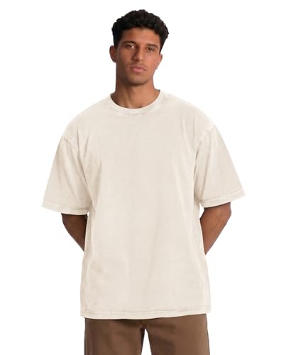 Image of Oversized Tshirts for Men Short Sleeve Vintage Washed Basic Loose Tees 2026