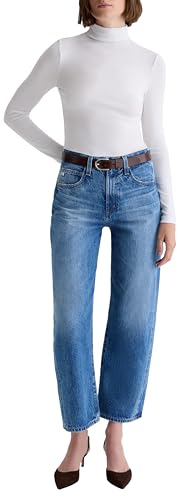 AG Adriano Goldschmied Women's Hattie High Rise Barrel in Candid