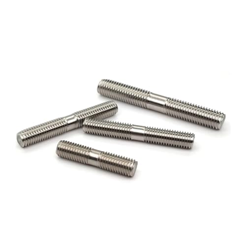 Tige filetée double inox 316 M10 goujon fileté 90mm pour ancrage et assemblage